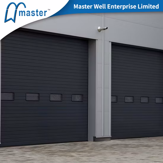 電気商用自動スチール断熱高揚力ロールアップ倉庫用セクションオーバーヘッド高速工業用スライドドア